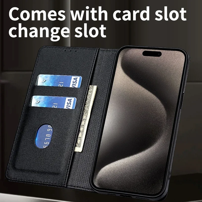 Роскошные кожаные защитные чехлы для телефонов с слотом карт Xiaomi Redmi 10 10A 10C 10X 11A 12