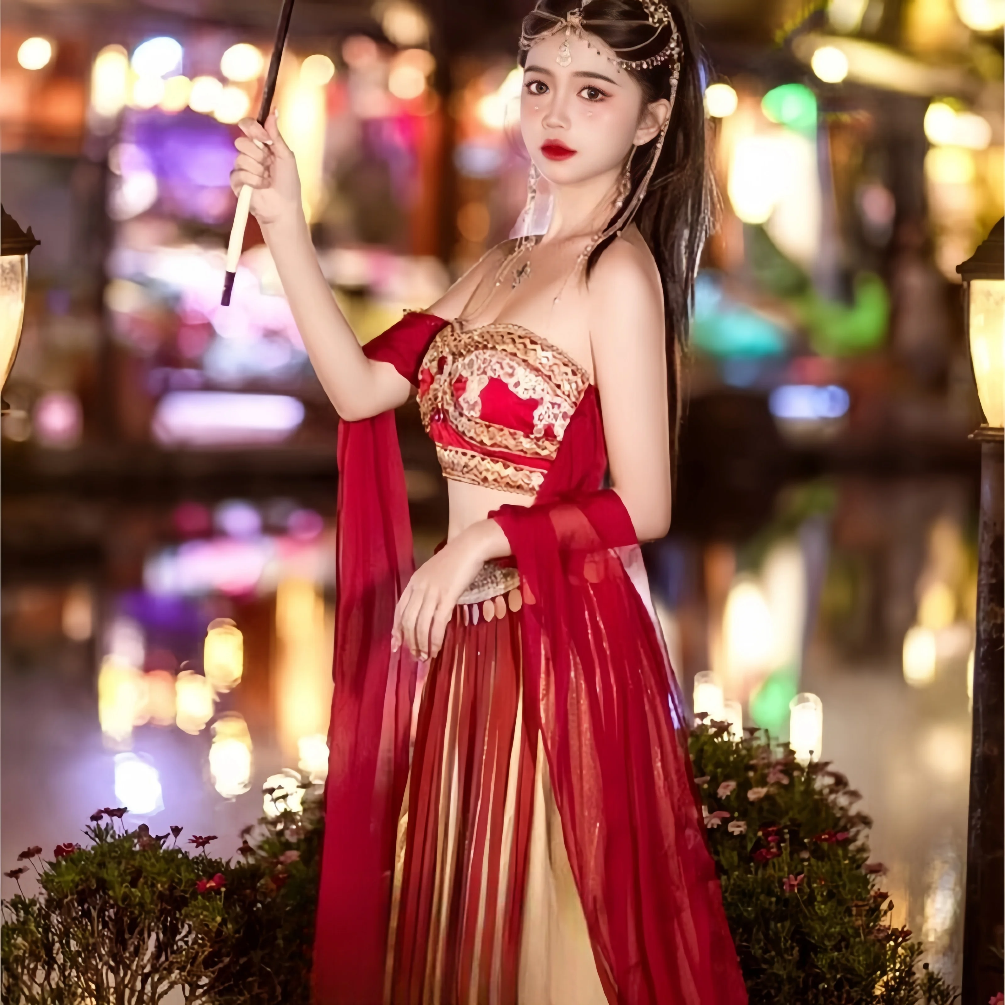 Дуньхуан летающий древний стиль китайский экзотический национальный танец