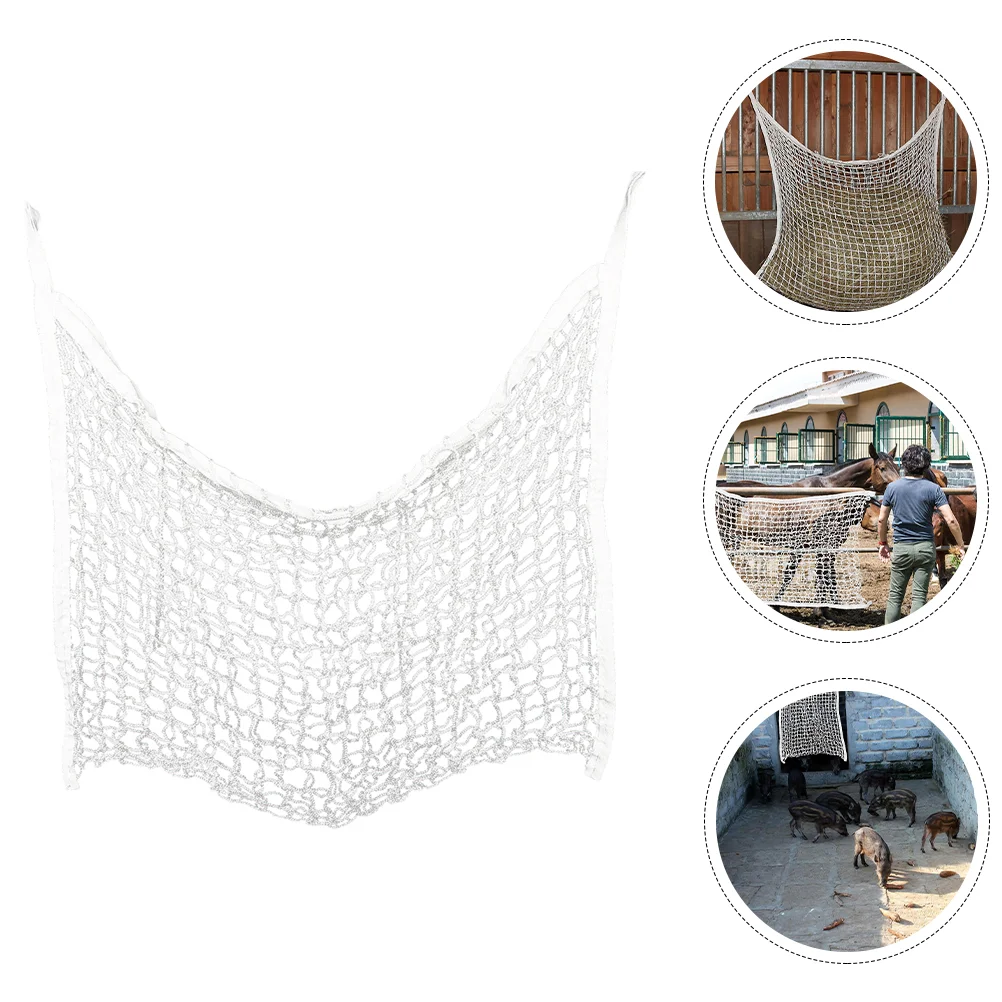 

Hay Feeder Horse Net Horses Slow Feeding Nets Livestock Storage Feed Mesh Pouch Goat Food Hanging Equestrian Livestocks Travel