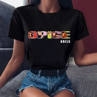 new cool spice girls t shirt women t shirt maiden tops letters print graphic tee shirt female streetwear 90s tumblr clothes