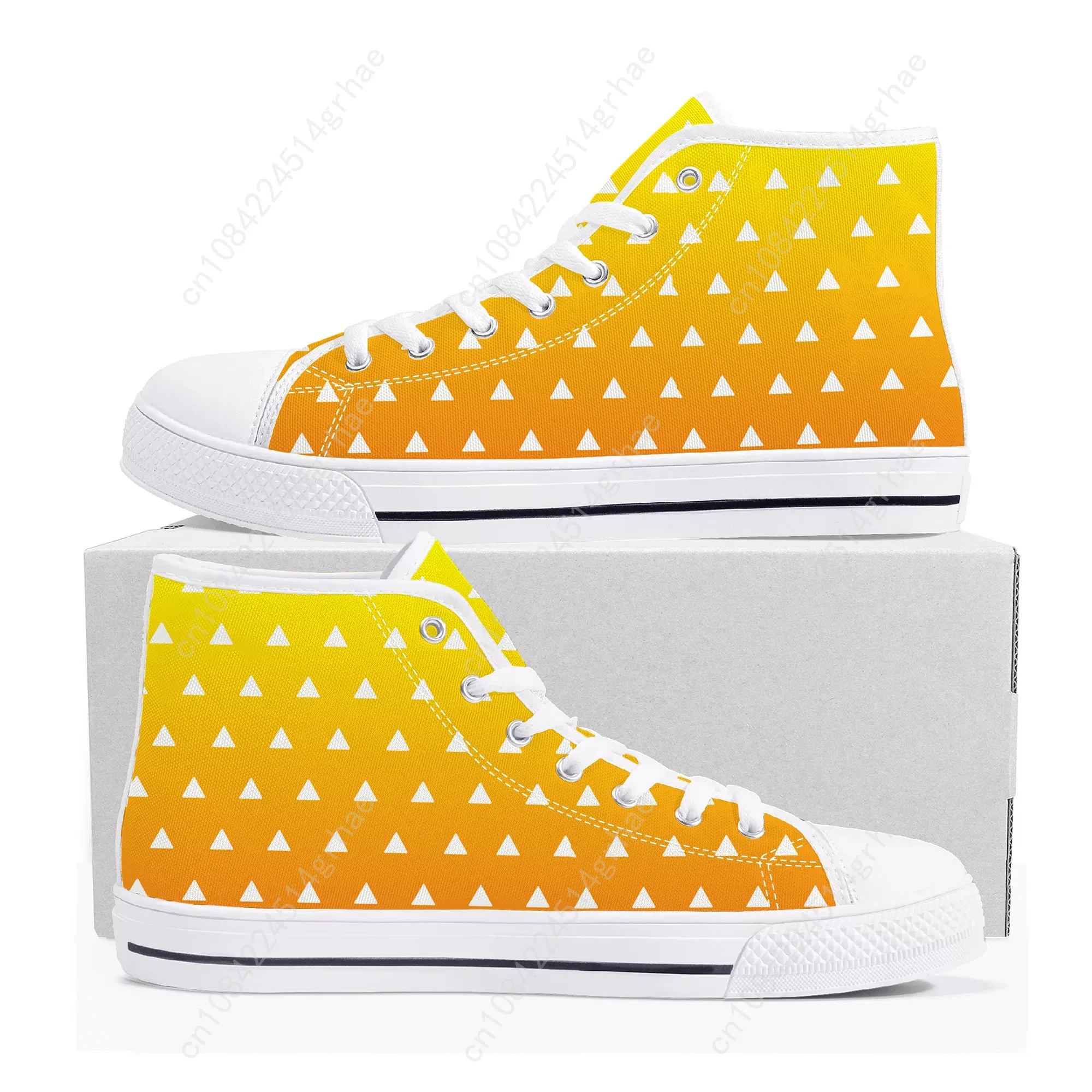 Anime Cartoon Cosplay Nezuko Tanjirou Zenitsu Rengoku wysokie trampki męskie damskie nastolatki płócienne tenisówki para niestandardowe buty