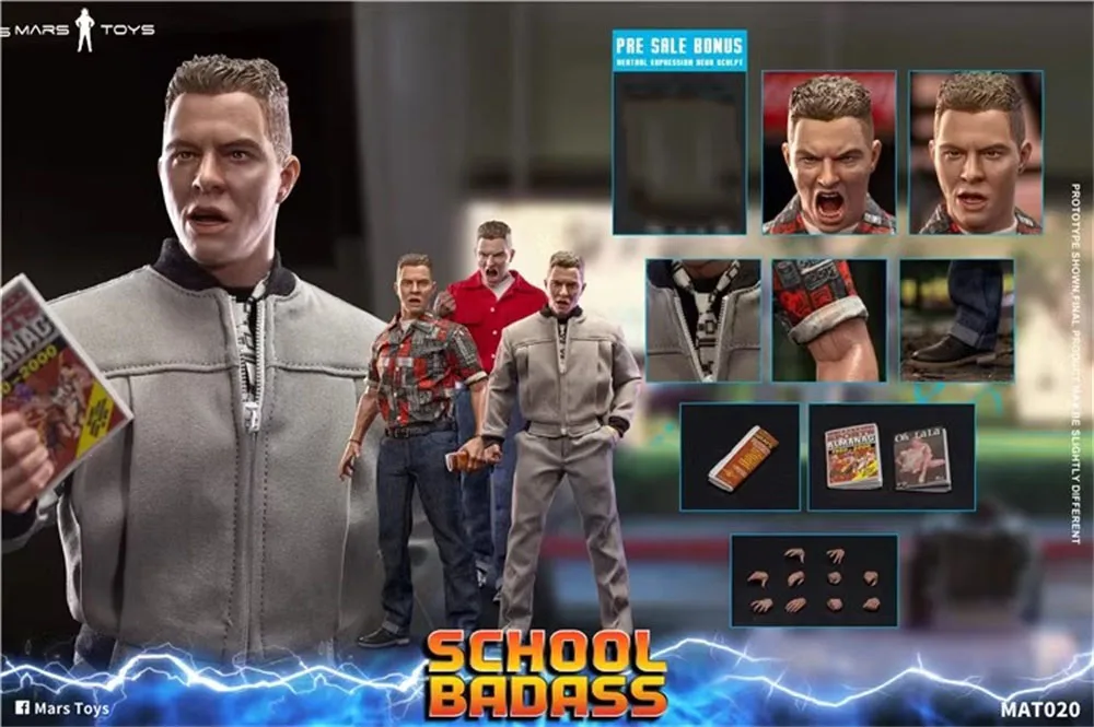 Mars Toys MAT020 Мужской Guy Man School Badass полный набор подвижная фигурка игрушек модель