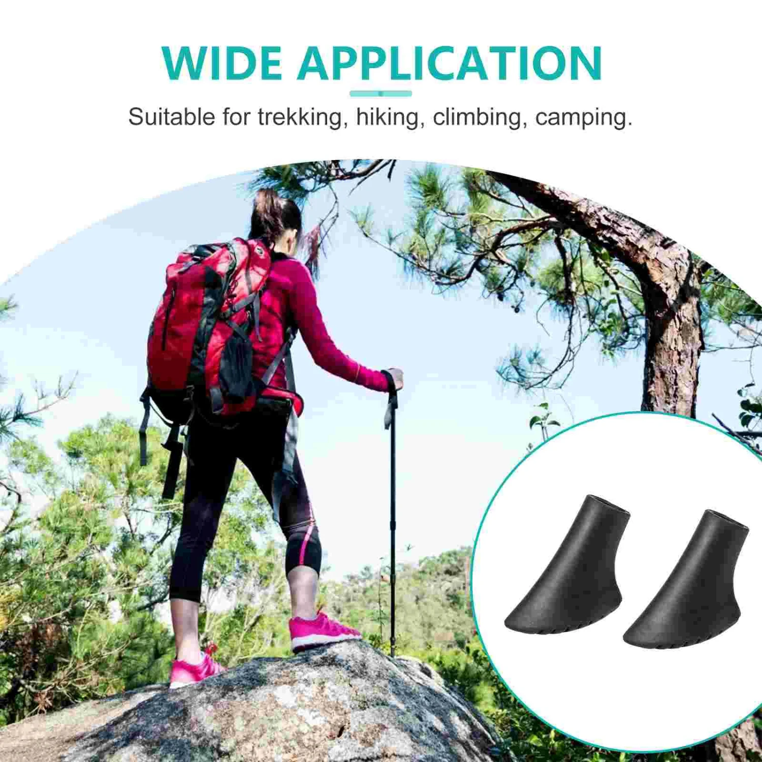 16 шт. наконечники из ПВХ для тропических палок утолщенные защитные