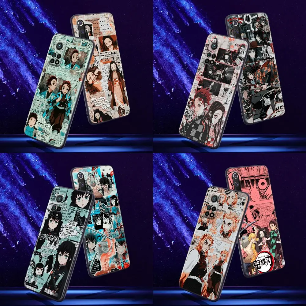 

Phone Case for Xiaomi Mi 9 9T SE Case 10T 10S MiA2 Lite CC9 Note 10 Pro 5G Silicone Cover Anime Kimetsu No Yaiba Demon Slayer