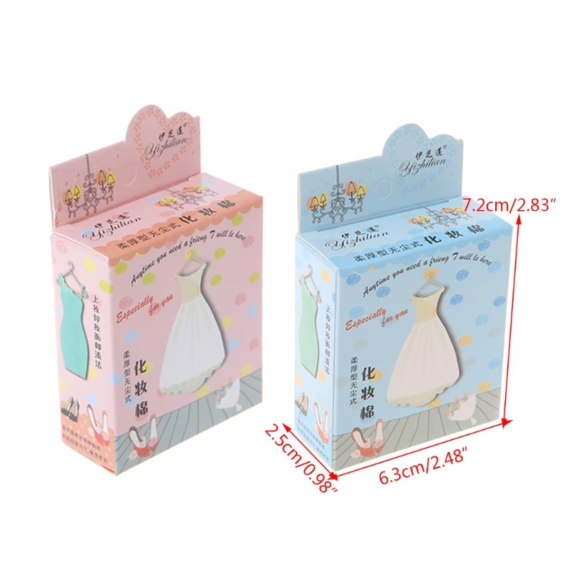 

50 шт. по уходу за лицом для умывания лица природа Ватные диски набор кисточек для макияжа здоровой кожей, X7JA