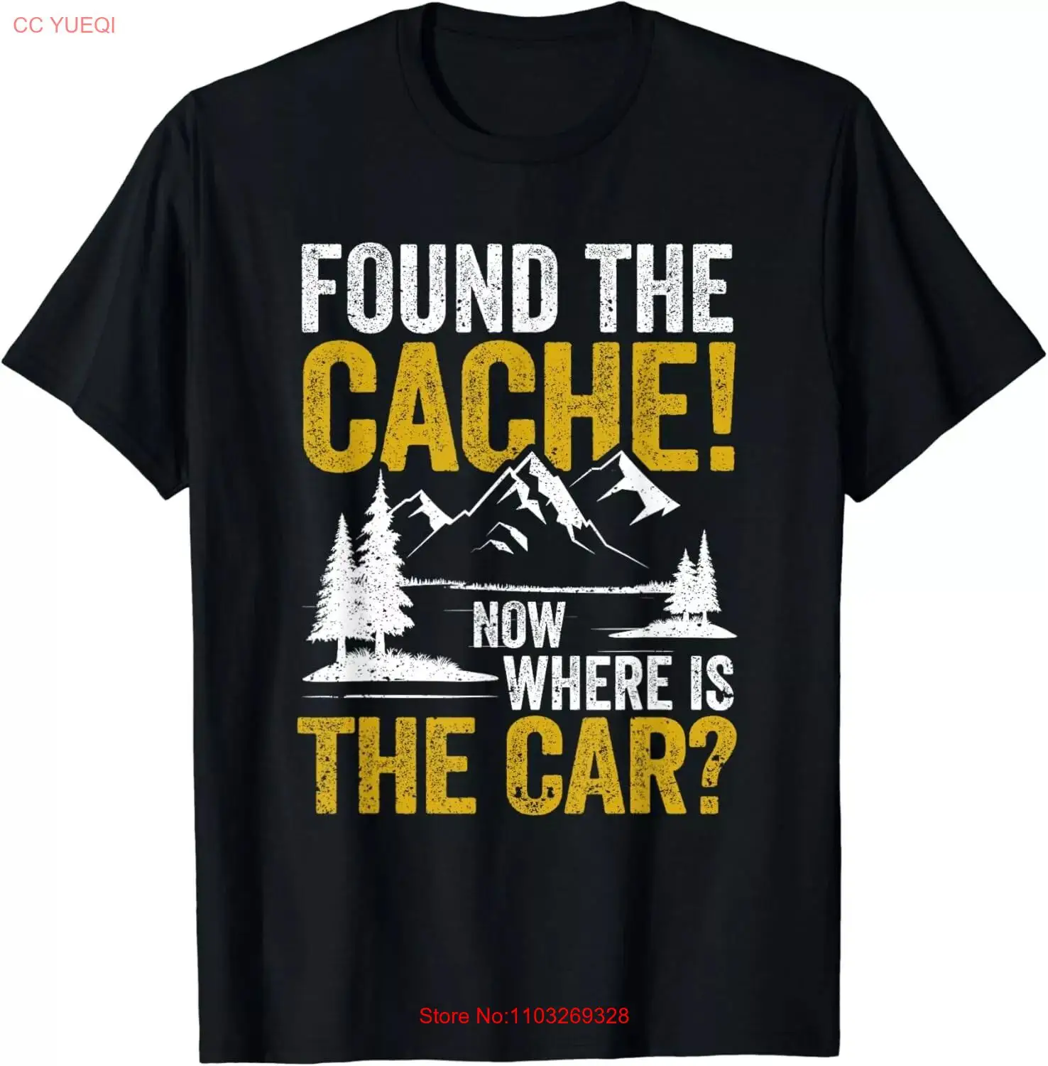 Футболка NoEnName_Null Found The Cache Now Where Is Car Хлопок