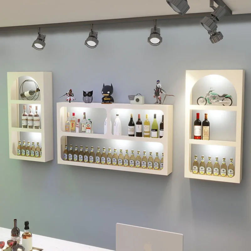 Винтажный шкаф для барной мебели Современная Вертикальная квадратная узкая