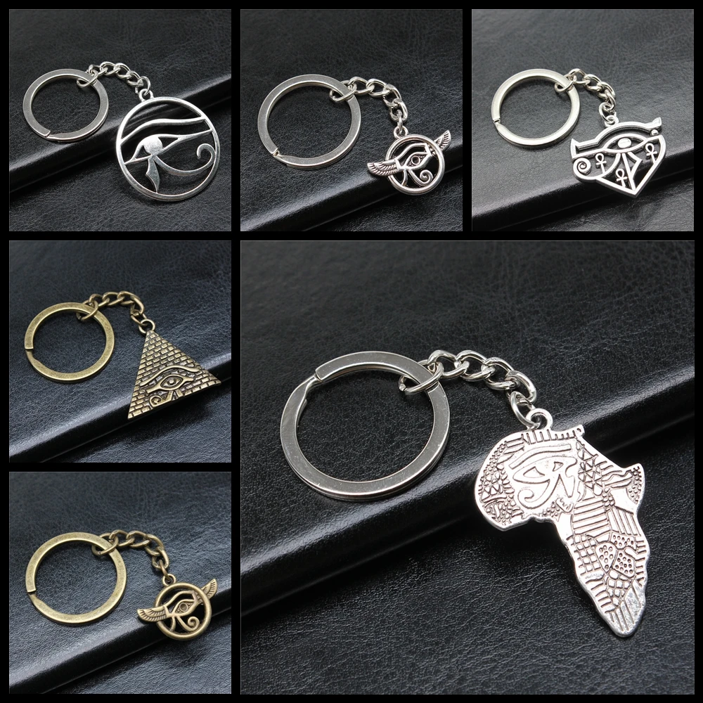 

Брелок «глаз Хора», изысканный креативный Ретро Модный ювелирный аксессуар, подарок для женщин и мужчин, цепочка-держатель «сделай сам»