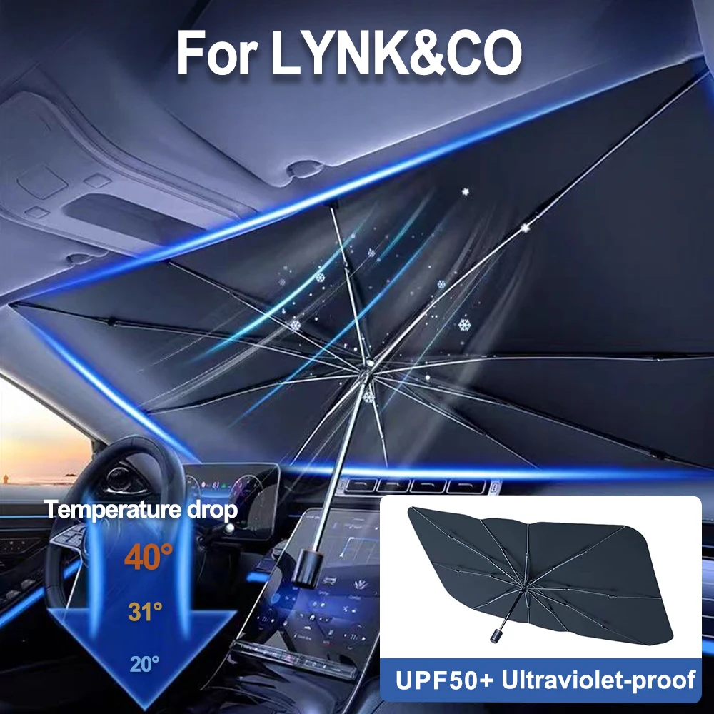 Солнцезащитный зонт для лобового стекла автомобиля LYNK CO 05 09 01 06