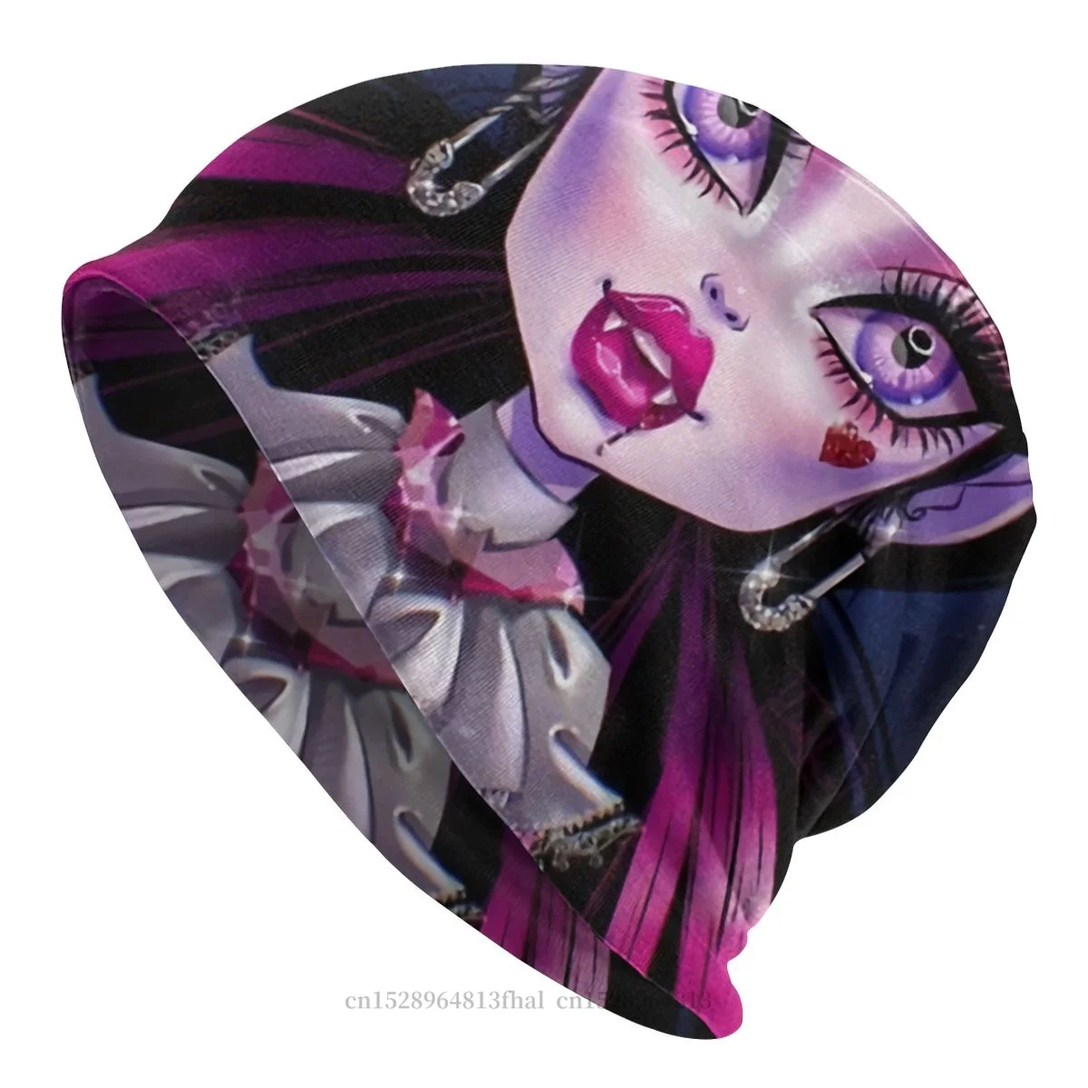 

Шляпа шапки Monster High кукла Мужская Женская Мужская тонкая шапка темная Дракулаура осень весна теплая шапка хип-хоп шапочки шапка s