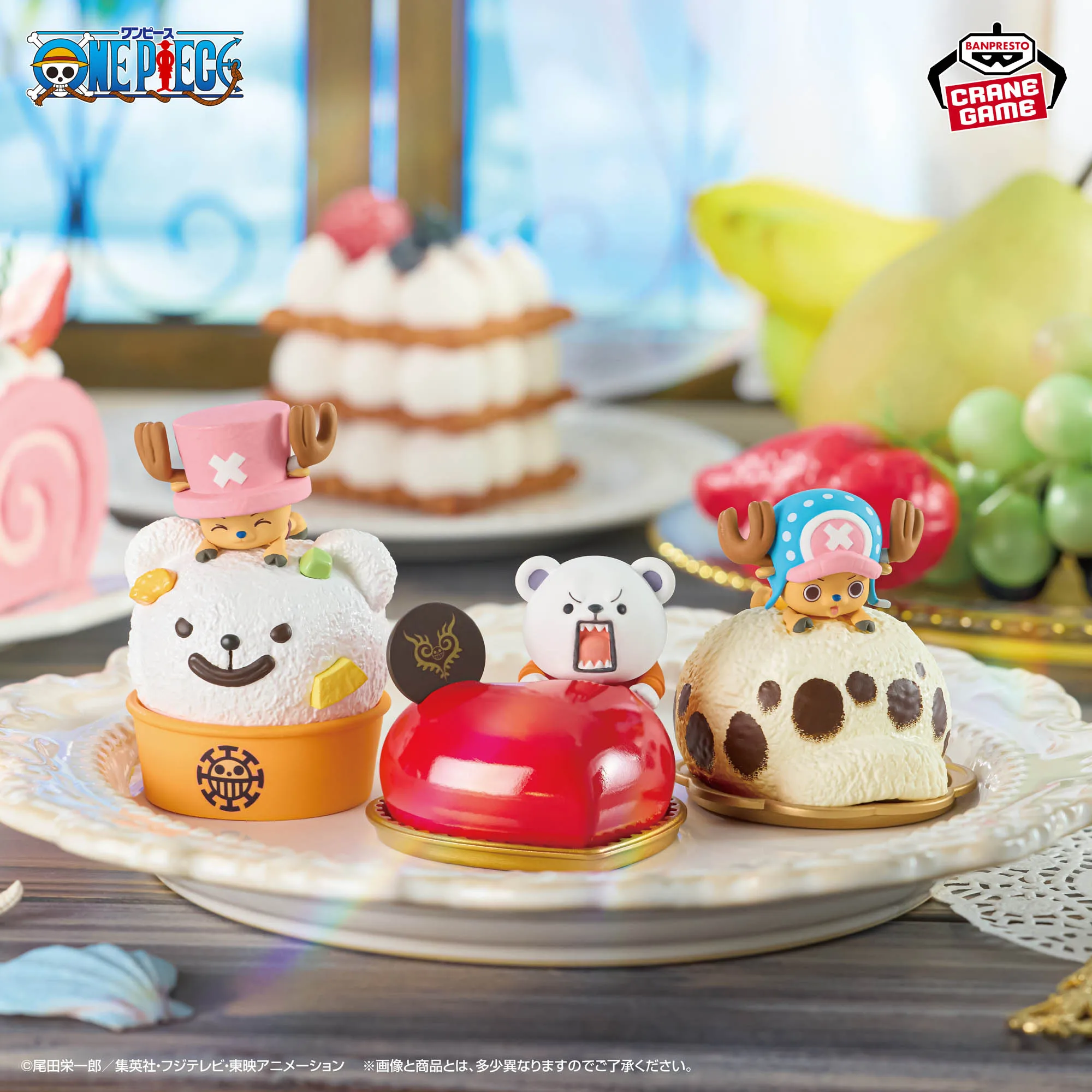 Фото В наличии коллекционные фигурки Bandai One Piece Paldolce: Чоппер, Бепо и Пираты Сердца, оригинальная аниме-модель в коробке, подарок. №2