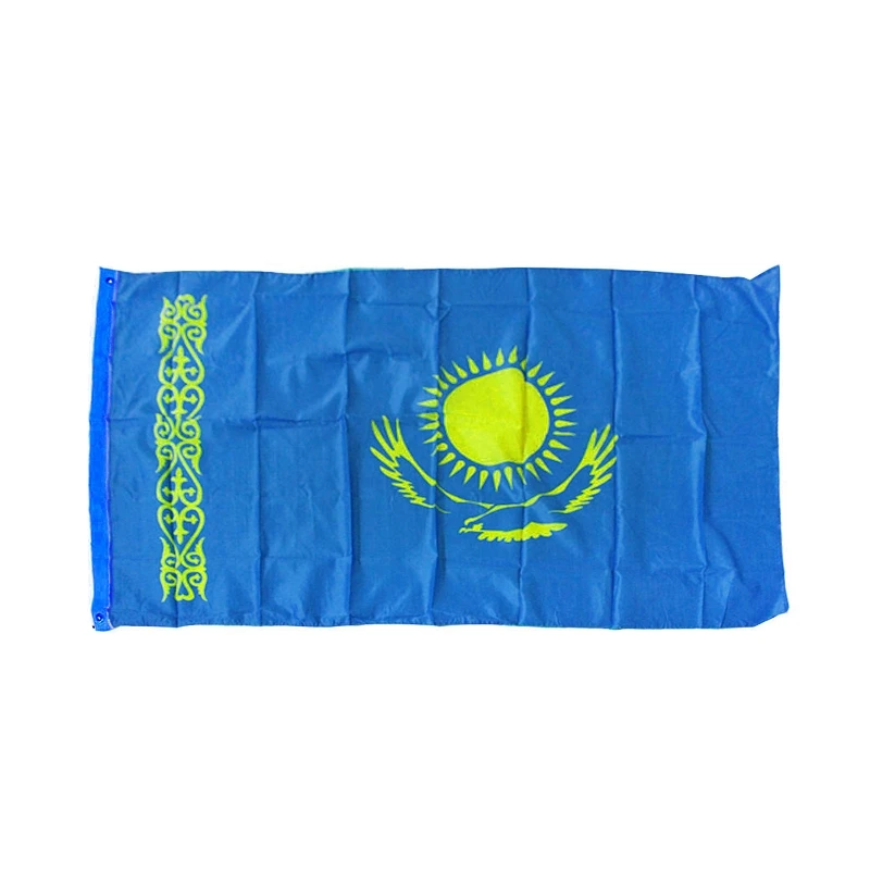 

90*150cm Kazakhstan Flag Hanging Banner Office Activity Parade Home Decoration