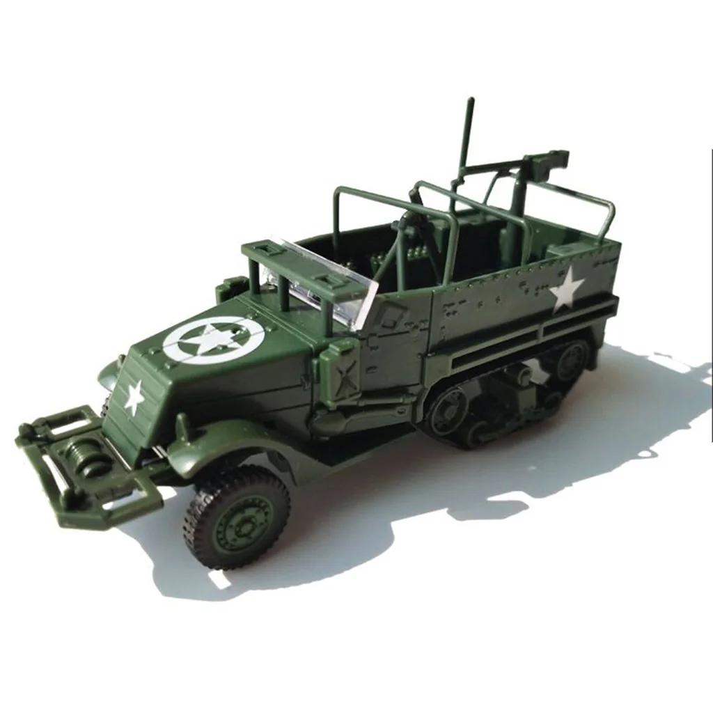 

1:72 DIY Half Track Armored Vehicle Model Kits Toy Play Vehicle Model Car Sand Pool Toy Boys Easy Assembly Building Gift
