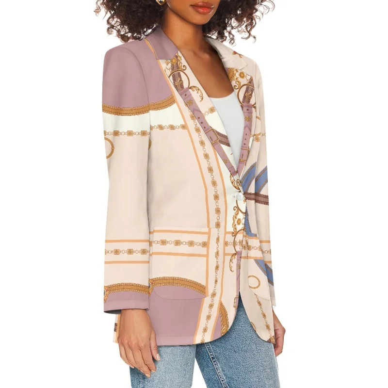 Noisydesigns роскошные золотые блейзеры с цветочным узором для женщин элегантные