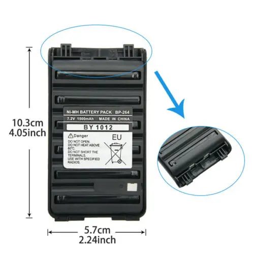 10 шт. новинка Φ 7 2 V 1500mAh Ni-MH аккумулятор для радио