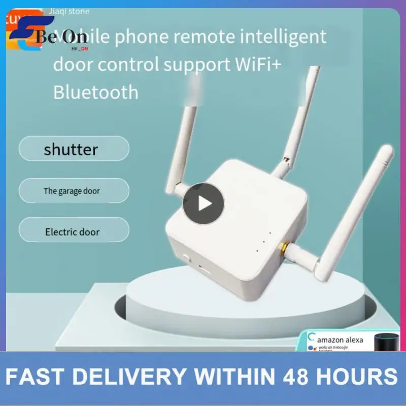 

Wireless Wifi Garage Door Gateway Dual Mode Gateway App Control Tuya Rolling Shutter Door Remote Control