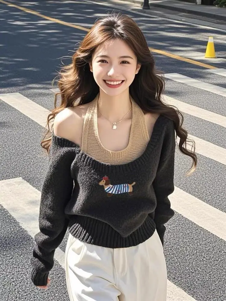 Осень и зима уникальный шикарный свободный ленивый искусственный