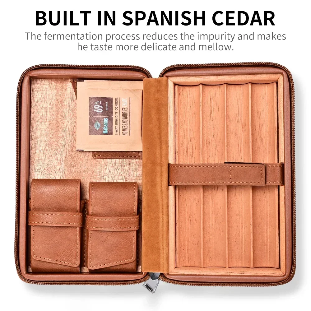 Портативный чехол для хьюмидора сигар CIGARLOONG роскошный дорожный вкладыш из