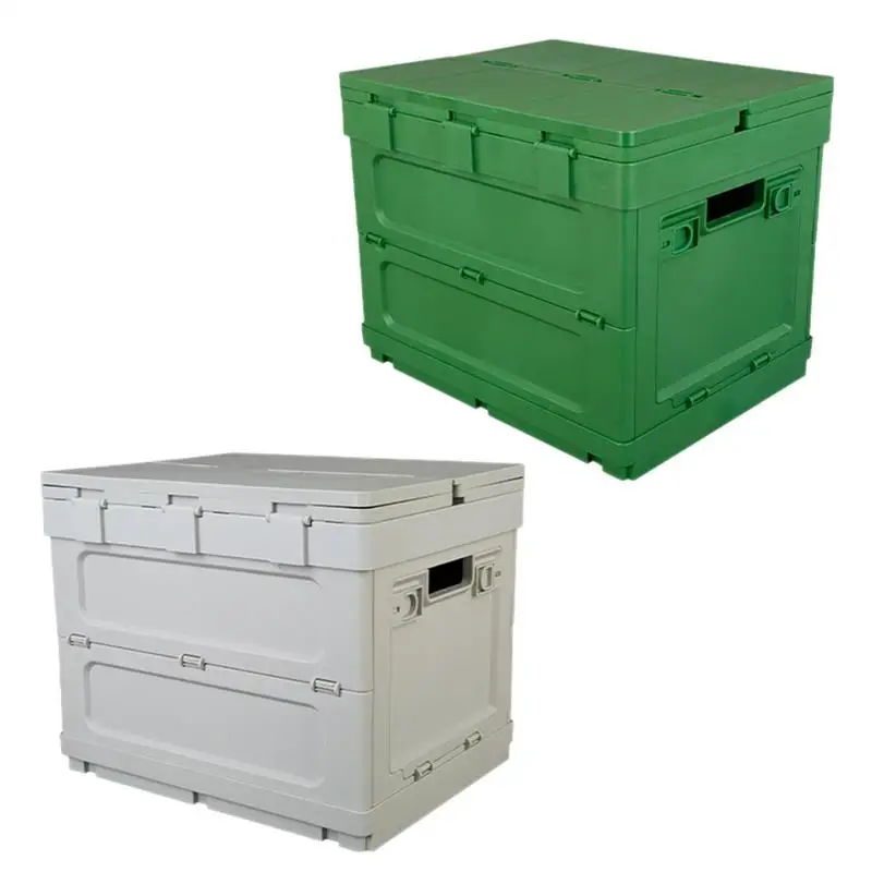 

Ящик для хранения в багажнике автомобиля, автомобильная пищевая корзина для багажника, Штабелируемый контейнер-органайзер, кубик для багажника офиса, авто
