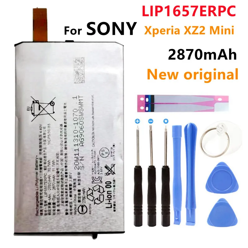 

100% genuine 2870mAh New High Quality LIP1657ERPC Battery For Sony Xperia XZ2 Compact XZ2 Mini H8324 H8314 SO-05K tracking code