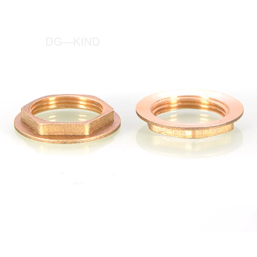 

Bronze bsp 1/2" 3/4" 1" female thread hex pipe fitting flanged lock nut fixing