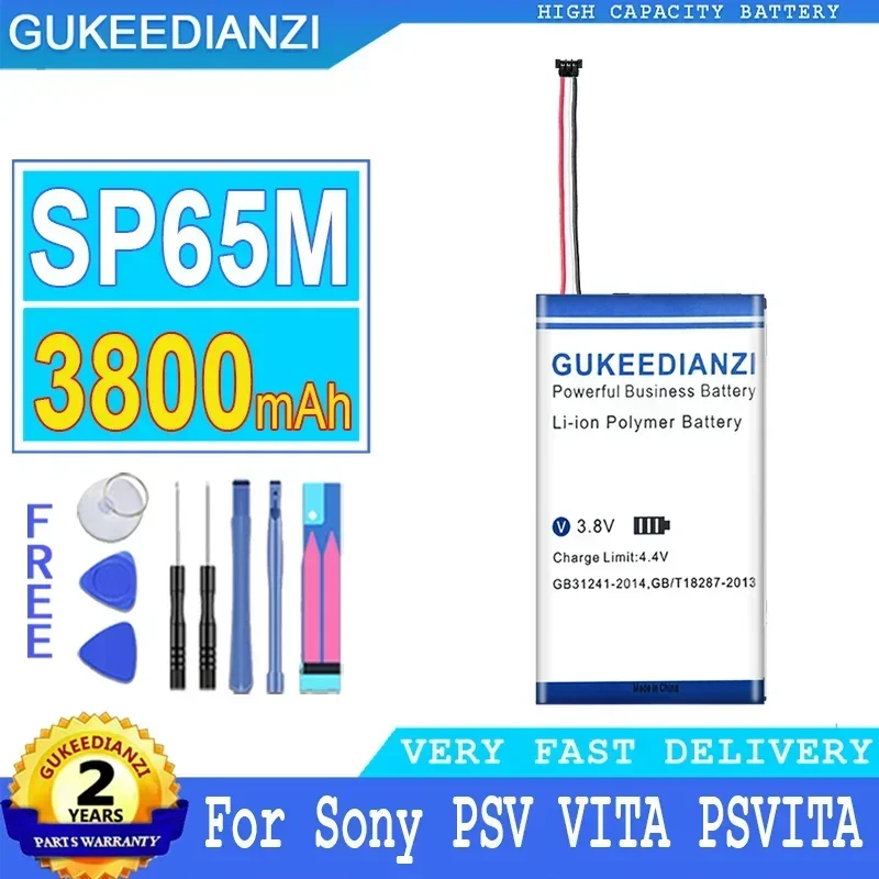 Аккумулятор GUKEEDIANZI 3800 мАч для Sony PSV VITA PSVITA 1000 PSV1000 SP65M PCH-100 Bateria