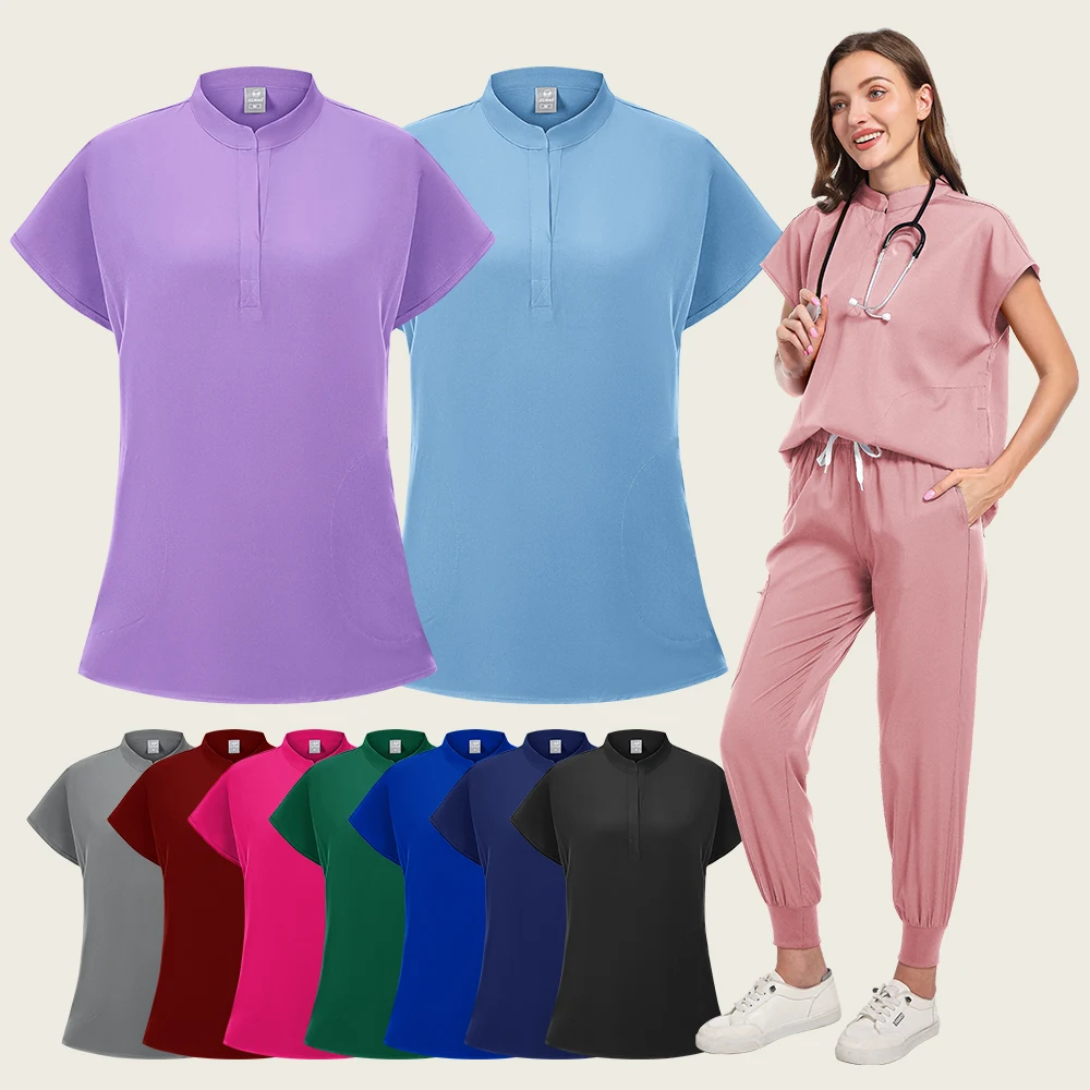 Модная медицинская униформа женские наборы скрабов больничные врачи аксессуары