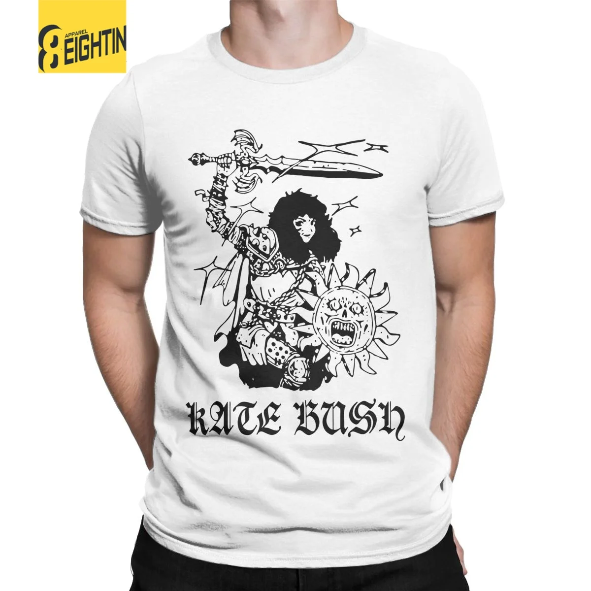 

Dark Souls Kate Bush T Shirts Men's 100% Cotton Vintage T-Shirts O Neck Elden Ring Tees Short Sleeve Clothing Summer