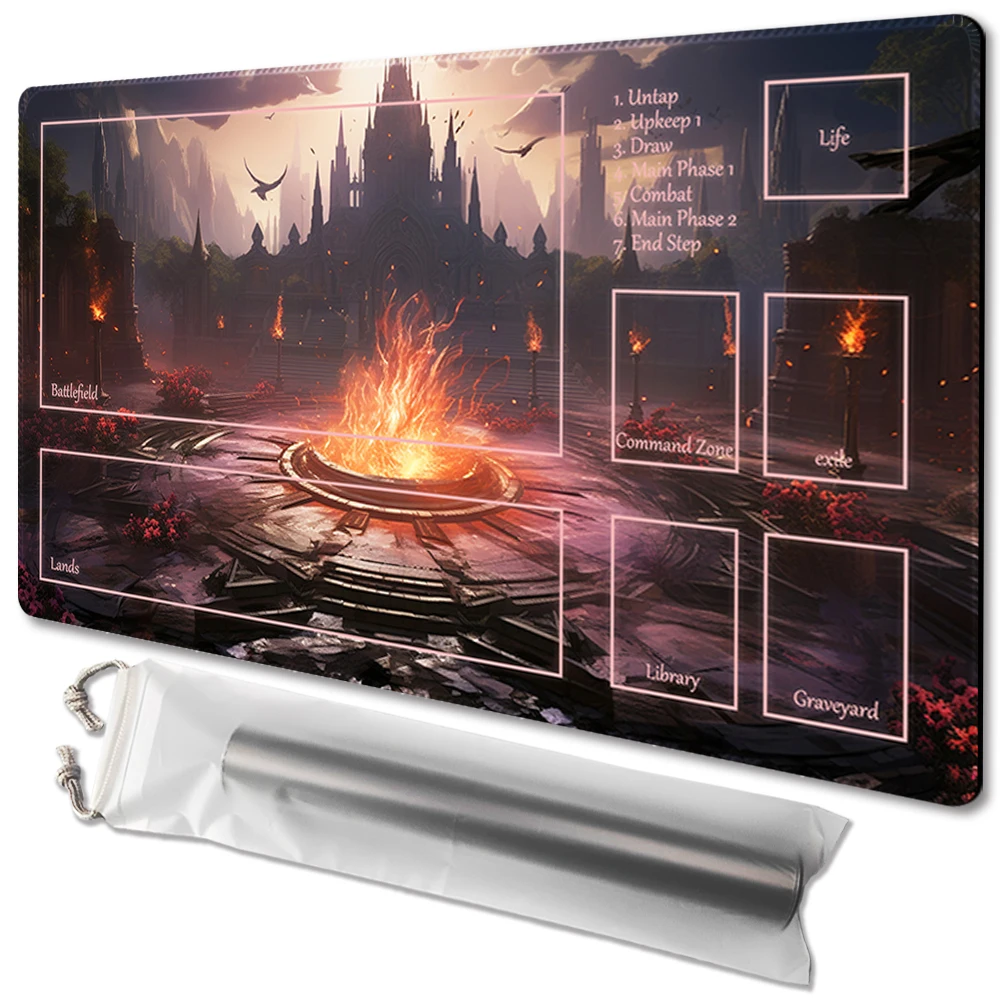 Tcg Playmat Table Mat Game Size 60x35 Cm Mousepad Compatible For Mtg Ccg
