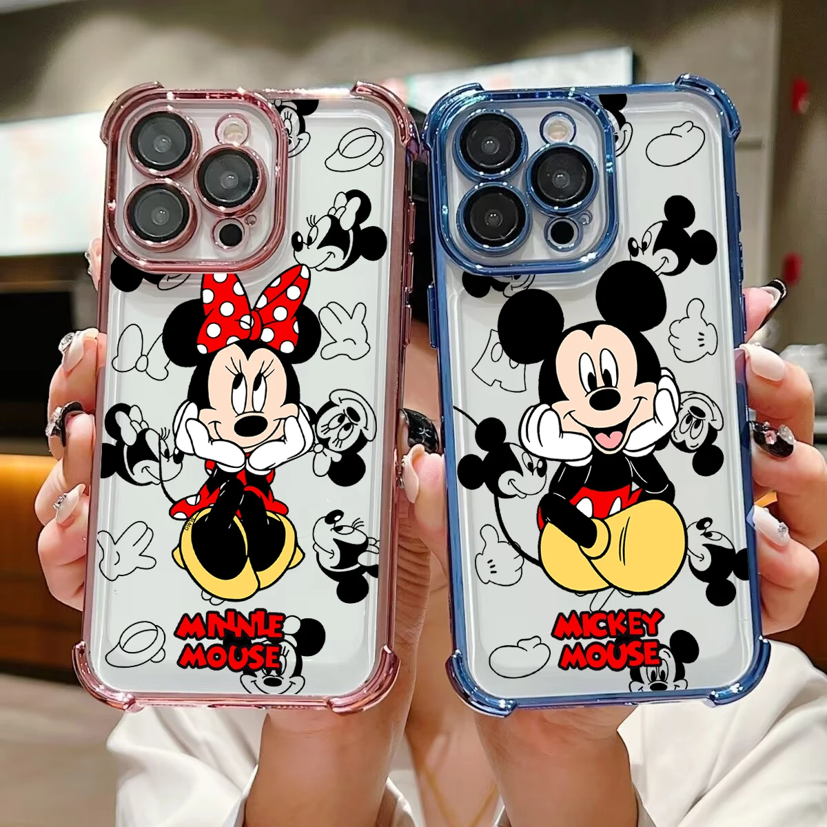 Чехол Cute Disneys Mickeys Minnies для iPhone 16 15 14 13 12 11 Pro Max X XR XSMax 7 8 6 Plus чехол с защитой от