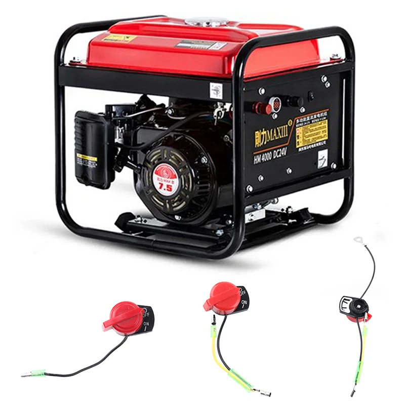 

1 шт., переключатель включения/выключения двигателя, металлический переключатель, переключатель включения/выключения питания двигателя для Honda GX110, GX120, GX160, GX200, GX240