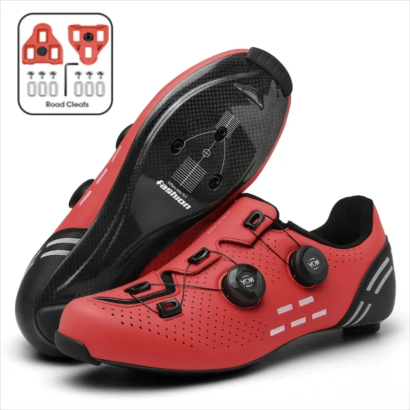 Мужские кроссовки из углеродного волокна совместимые с SPD для езды на велосипеде