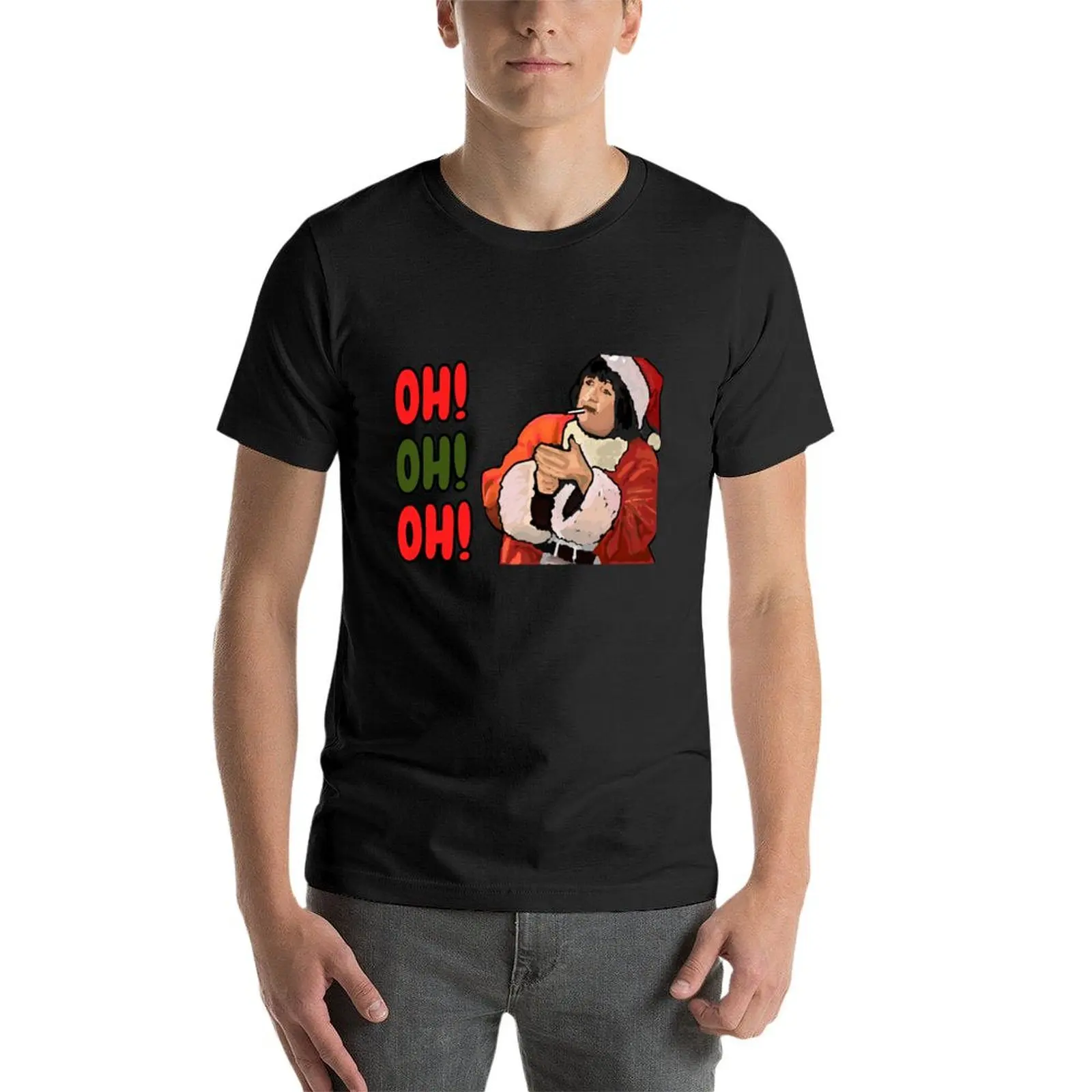 о! Футболка Nessa as Father Christmas летняя рубашка тяжелая футболка большого размера с