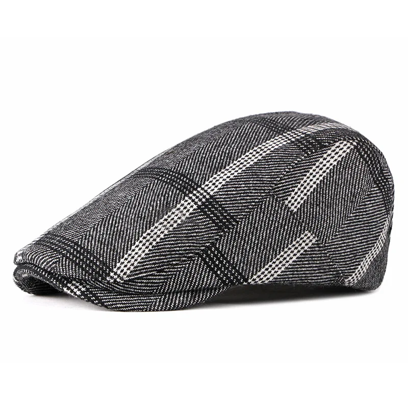 

Spring, Autumn And Winter New Men Beret Youth Peaked Cap Female Casual Hat British Retro Advance Hats Foreign Trade