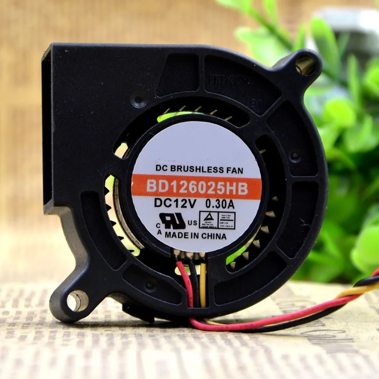 

Brand new original BD126025HB 6CM 6025 12V 0.30A turbine radiator fan