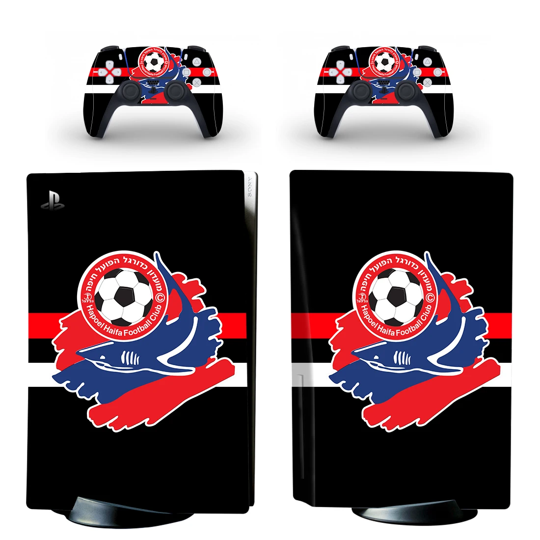 

Наклейка для консоли и контроллеров Hapoel Haifa Football PS5
