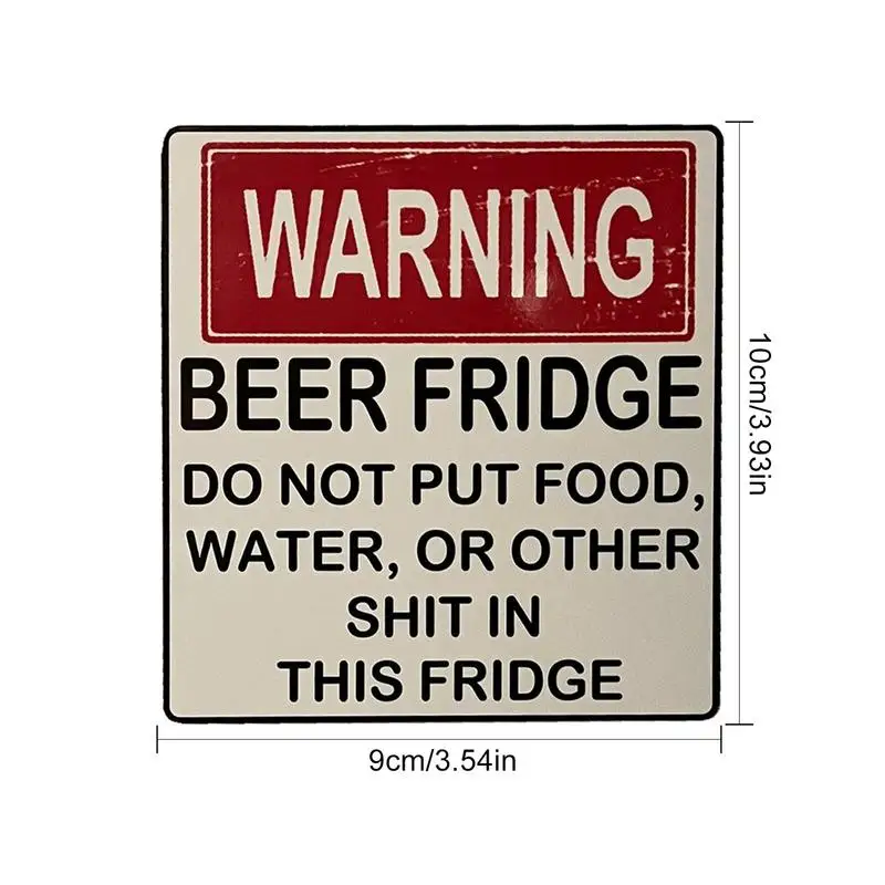 Магнит на холодильник для пива Забавный Магнитный строительный знак не