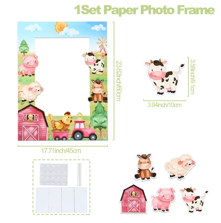 

Картонная рамка для фото с сельскохозяйственными животными Wayfun