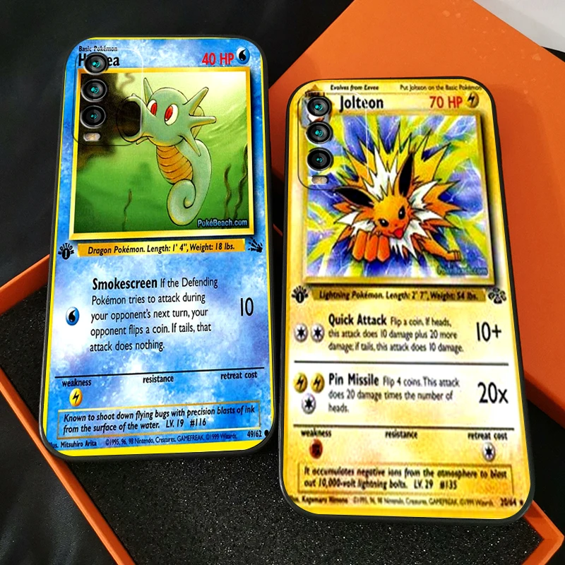 

Pokemon Cards Anime Phone Case For Redmi 9T For Xiaomi Redmi 9T Back Carcasa Coque Funda Liquid Silicon TPU