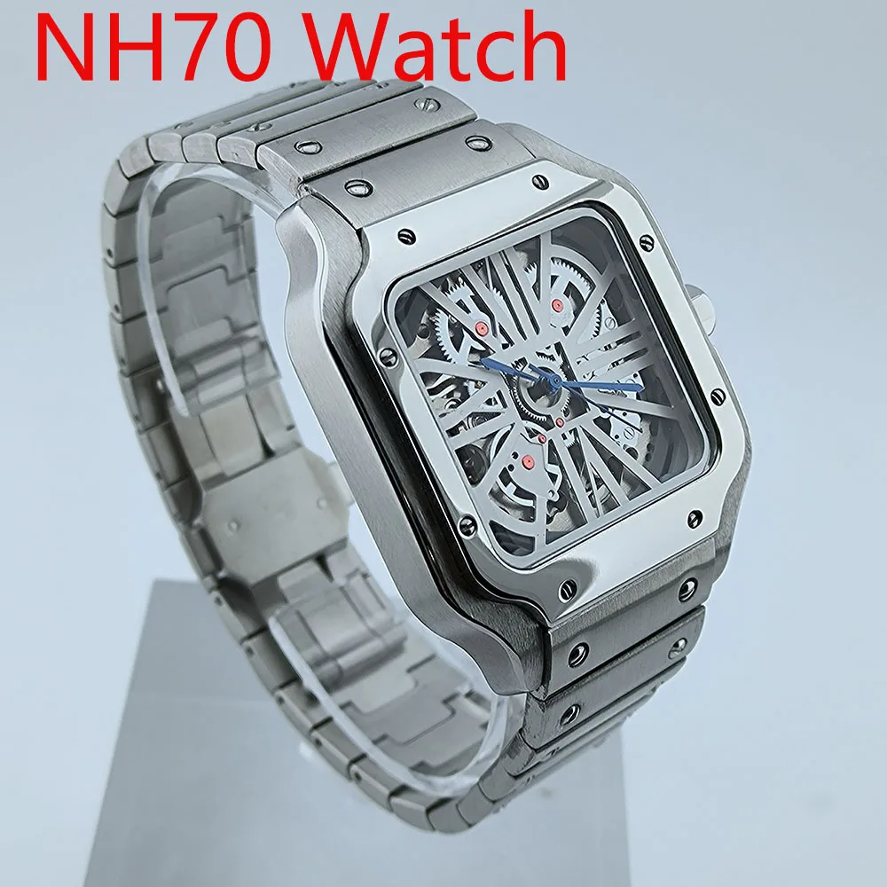 Мужские спортивные часы NH70 из нержавеющей стали