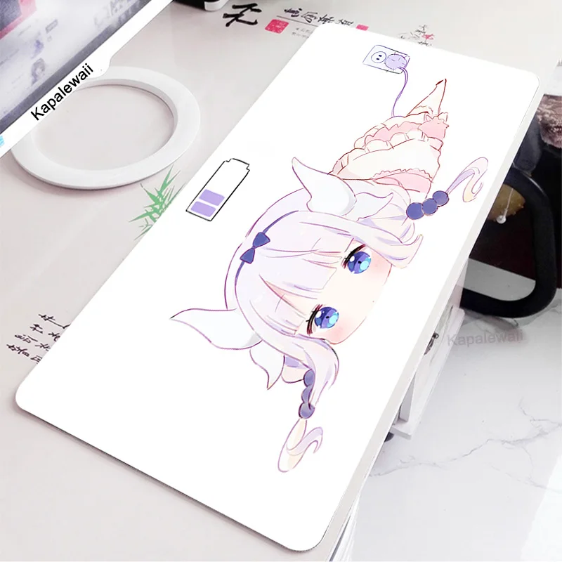 

800mm*300mm Cute Girl Mouse Pads Extended Mousepad Natural Rubbe Non-slip Gaming Mouse Pad Mat Locking Edge for PC Desktop Rug