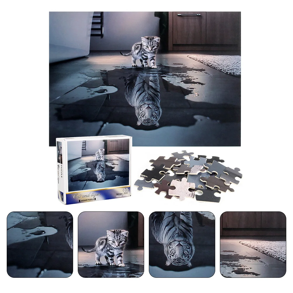 

1 Set 1000 Pieces Paper Puzzle Creative Paper Jigsaw Pressure Relief
