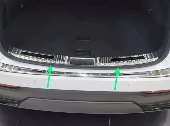 Фото Для Lexus NX-Class AZ20 NX250 NX350 NX450 2021 2022, внутренняя защита на порог заднего бампера из нержавеющей стали, автомобильные аксессуары, наклейки №5