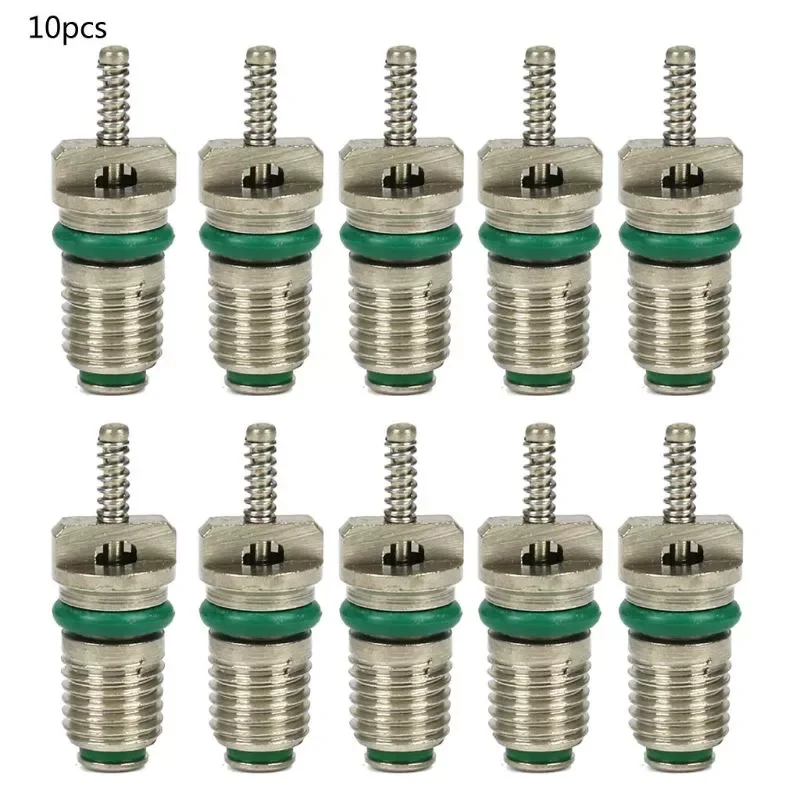 

10Pcs AC R134A Valve Core Automotive Car Air Conditioning Cores Needles Repair Kit Heat Resistant W91F