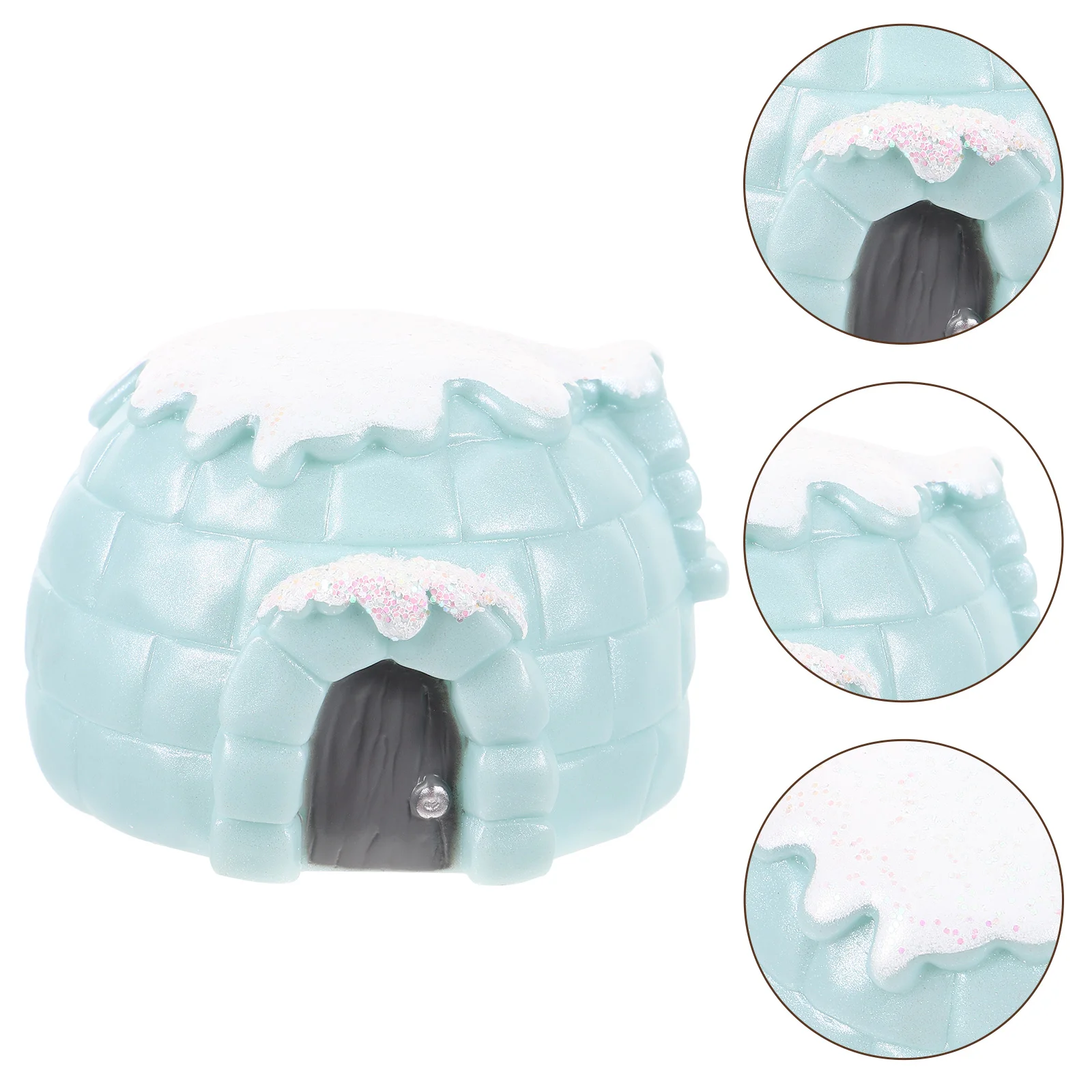 

Chidrens игрушки ледяной дом модели дети имитация орнамент книжная полка Декор фото пластик