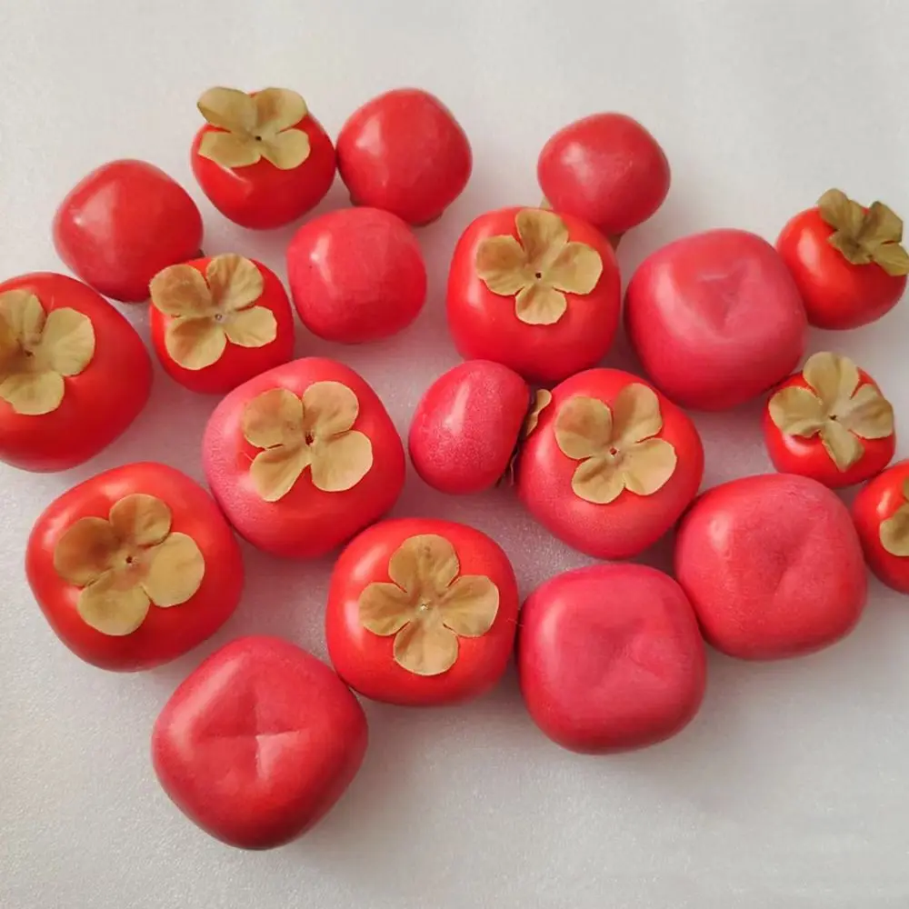 Мини-искусственная пена хурма ремесла реалистичная имитация фруктов забавные