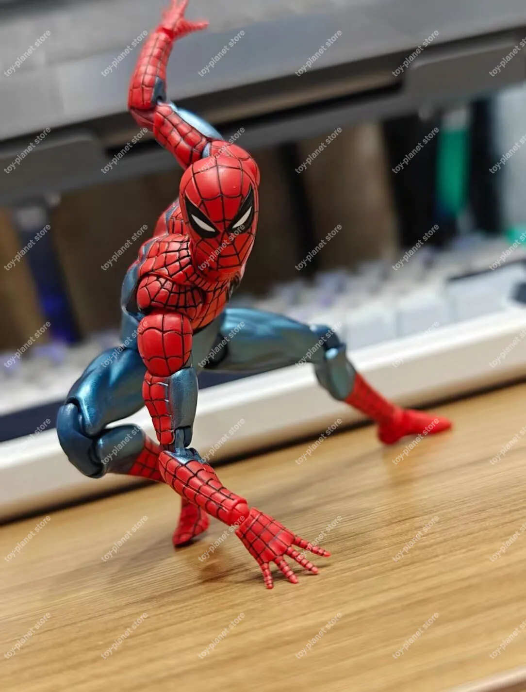В наличии, абсолютно новая фигурка Человека-паука Marvel CT 075, красно-синий костюм, версия с подвижными суставами, супергерой, модель из ПВХ, коллекционная. (art.: 3920dad60102b) - 3920dad60102b