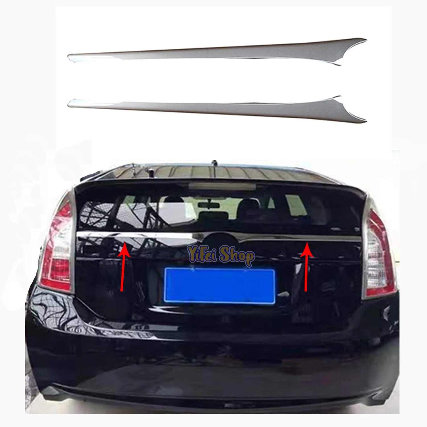 

2010 2011 2012 2013 для Toyota Prius prius30 30 новые автомобильные аксессуары из нержавеющей стали покрытая Задняя Крышка багажника паста