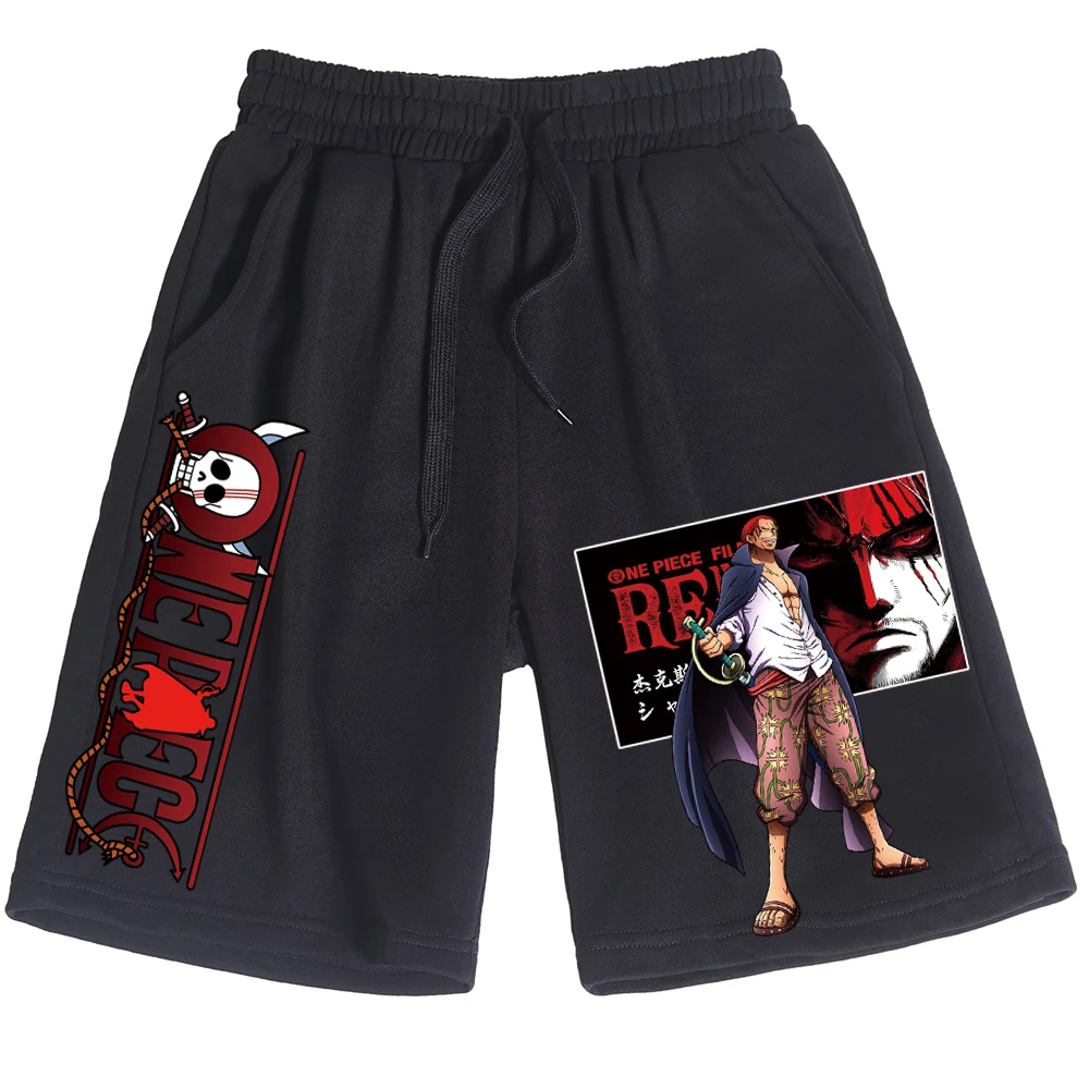 

Harajuku Cotton Short Pants Shanks Anime Eyes Pants Men Women Fashion Hip Hop Summer Short Pants