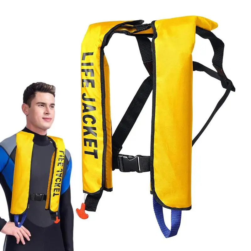 

Inflatable Swimming Vest Swim Snorkel Jacket Safety Floating Adults Lifes Jackets Float Suit Survival Vest Swimming Accessories
